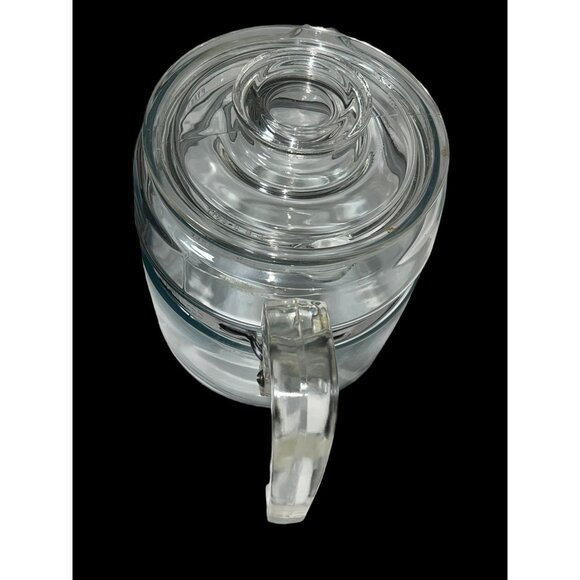 Pyrex Vintage Glass Coffee Percolator 7756 6-Cup With Lid Flameware Handle - Picture 6 of 13